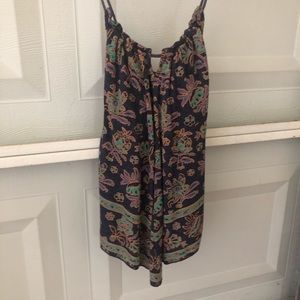 Racerback patterned tank